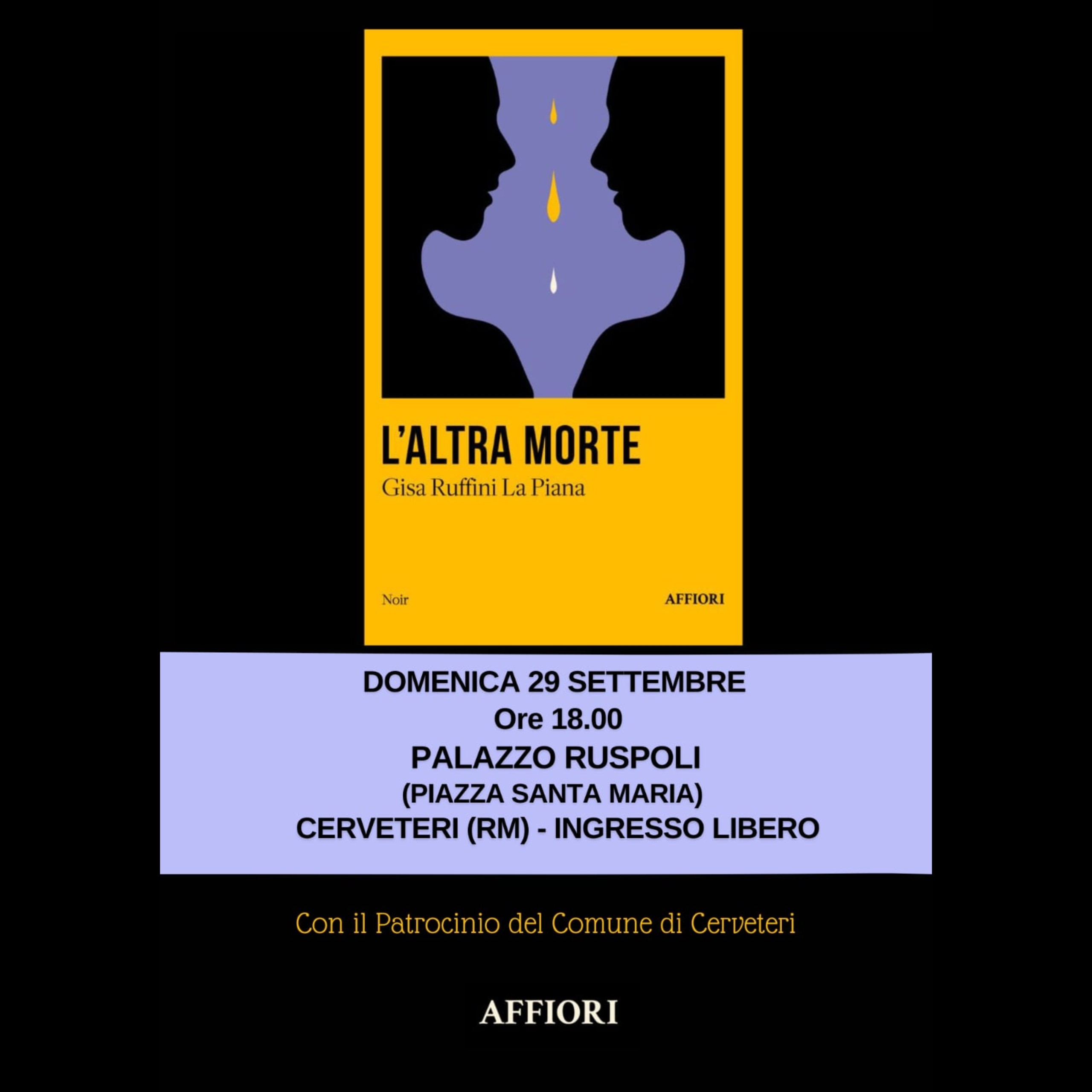 Presentazione libro "L'altra morte" di Gisa Ruffini La Piana